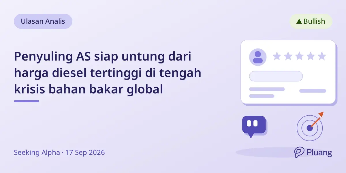 Penyuling AS siap untung dari harga diesel tertinggi di tengah krisis bahan bakar global