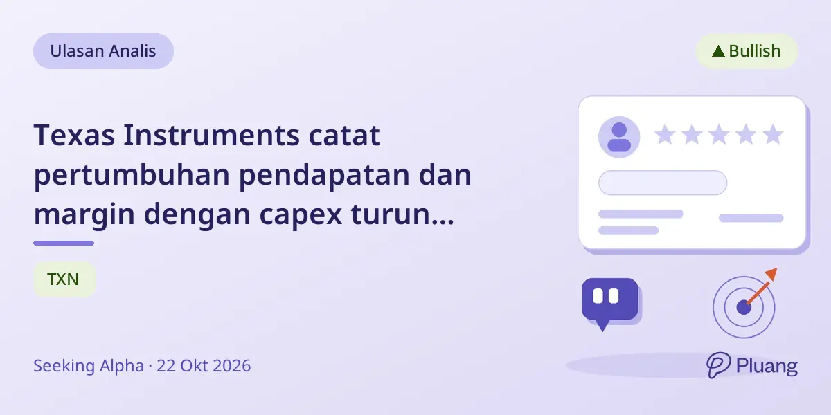 Texas Instruments catat pertumbuhan pendapatan dan margin dengan capex turun dan pemanfaatan pabrik naik di FY2026