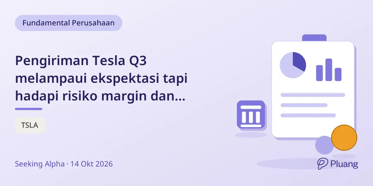 Pengiriman Tesla Q3 melampaui ekspektasi tapi hadapi risiko margin dan investasi