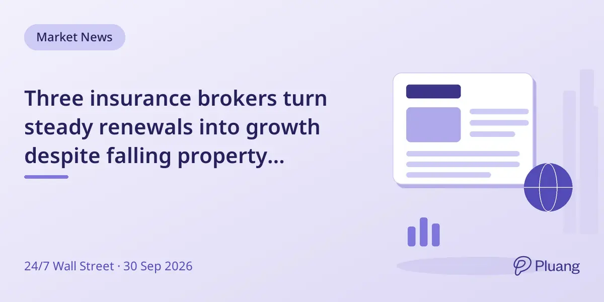 Three insurance brokers turn steady renewals into growth despite falling property premiums.
