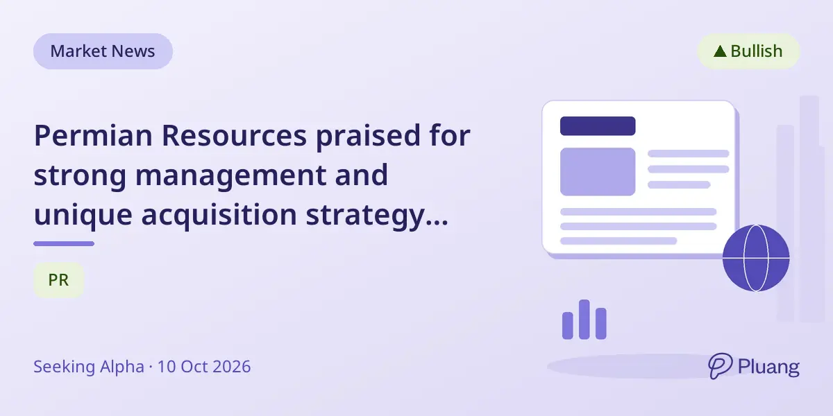 Permian Resources praised for strong management and unique acquisition strategy boosting long-term growth.