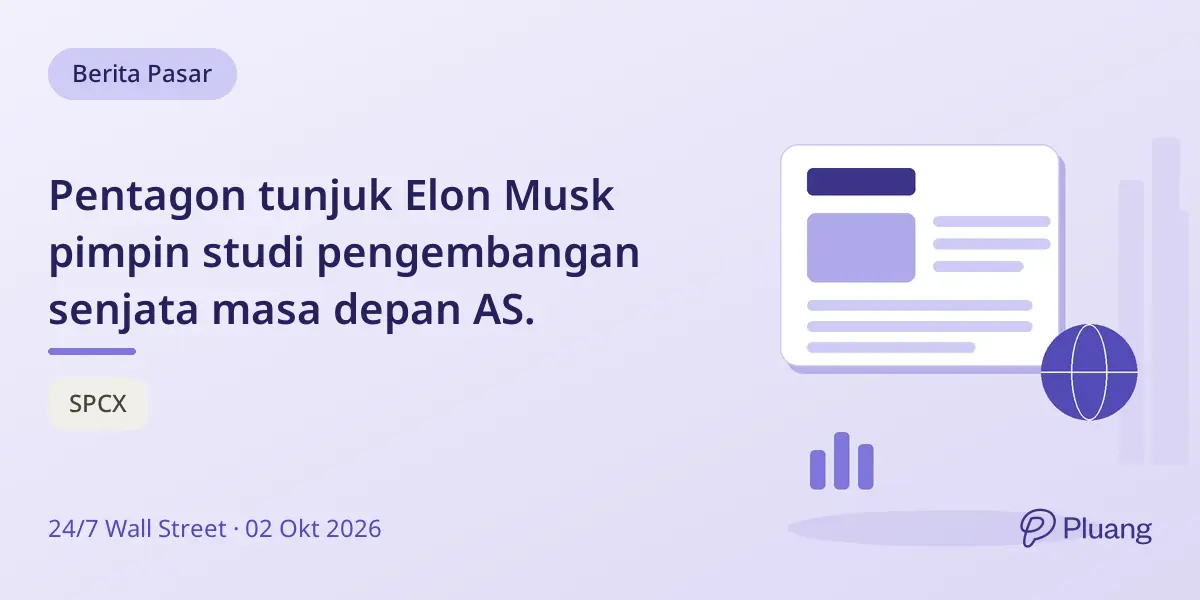 Pentagon tunjuk Elon Musk pimpin studi pengembangan senjata masa depan AS.