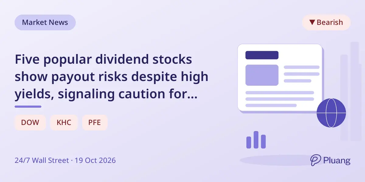 Five popular dividend stocks show payout risks despite high yields, signaling caution for income investors.