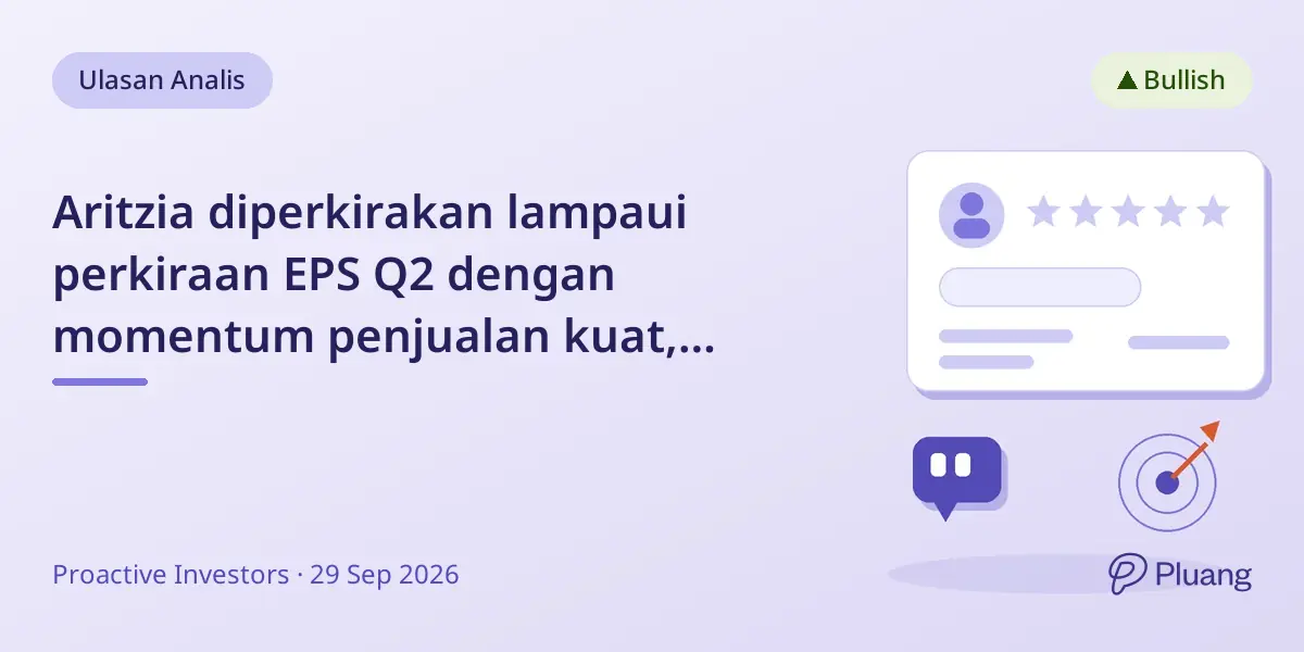 Aritzia diperkirakan lampaui perkiraan EPS Q2 dengan momentum penjualan kuat, kata UBS