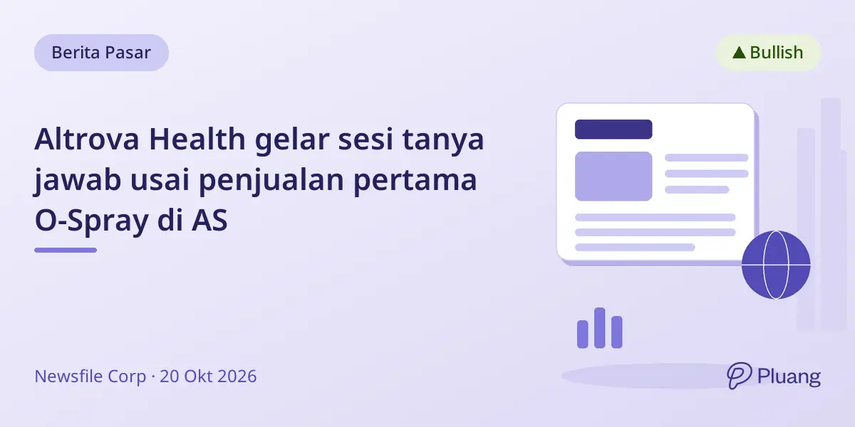 Altrova Health gelar sesi tanya jawab usai penjualan pertama O-Spray di AS