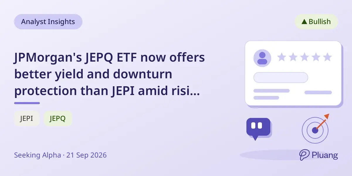 JPMorgan's JEPQ ETF now offers better yield and downturn protection than JEPI amid rising rates.