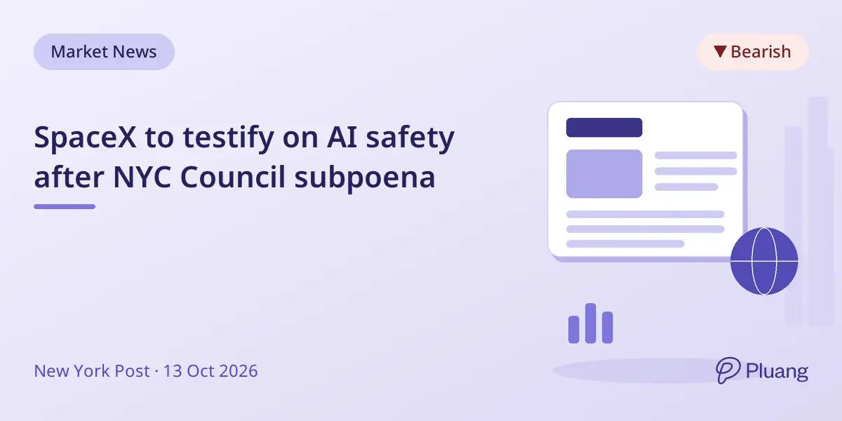 SpaceX to testify on AI safety after NYC Council subpoena