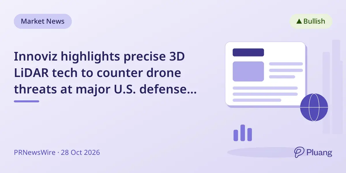 Innoviz highlights precise 3D LiDAR tech to counter drone threats at major U.S. defense expo