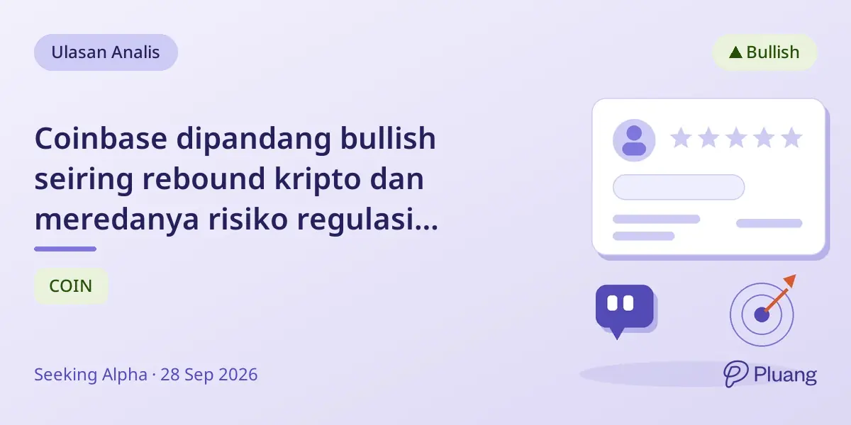 Coinbase dipandang bullish seiring rebound kripto dan meredanya risiko regulasi setelah kegagalan Clarity Act