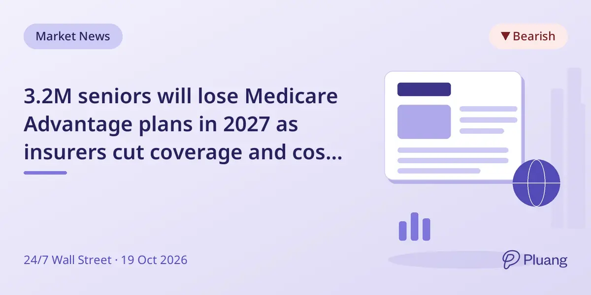 3.2M seniors will lose Medicare Advantage plans in 2027 as insurers cut coverage and costs rise.