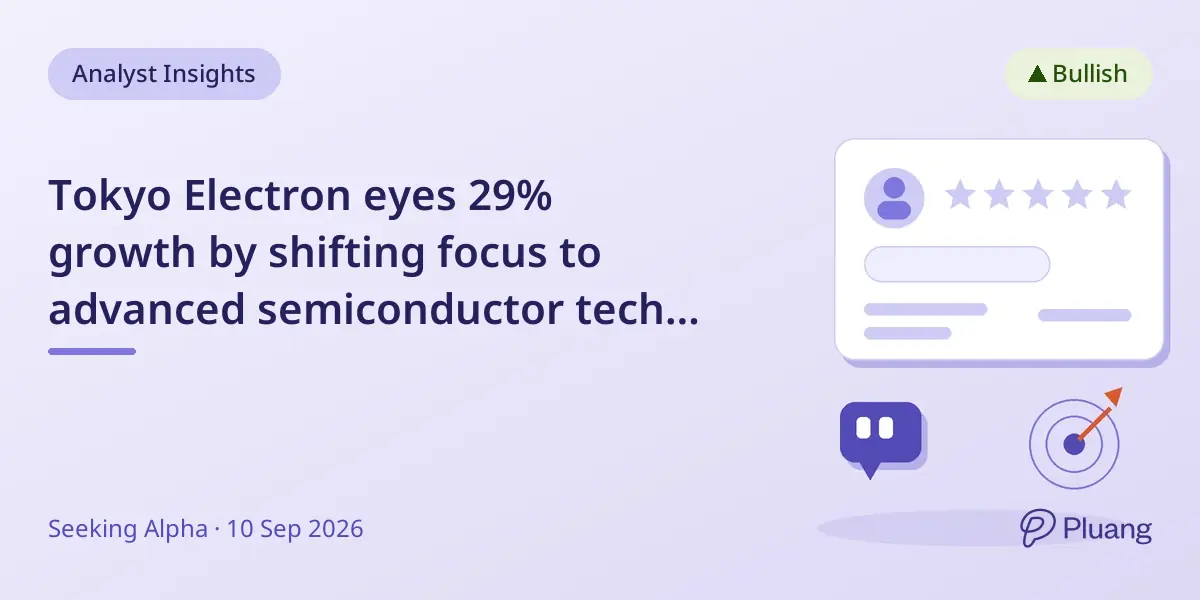 Tokyo Electron eyes 29% growth by shifting focus to advanced semiconductor tech despite China sales drop