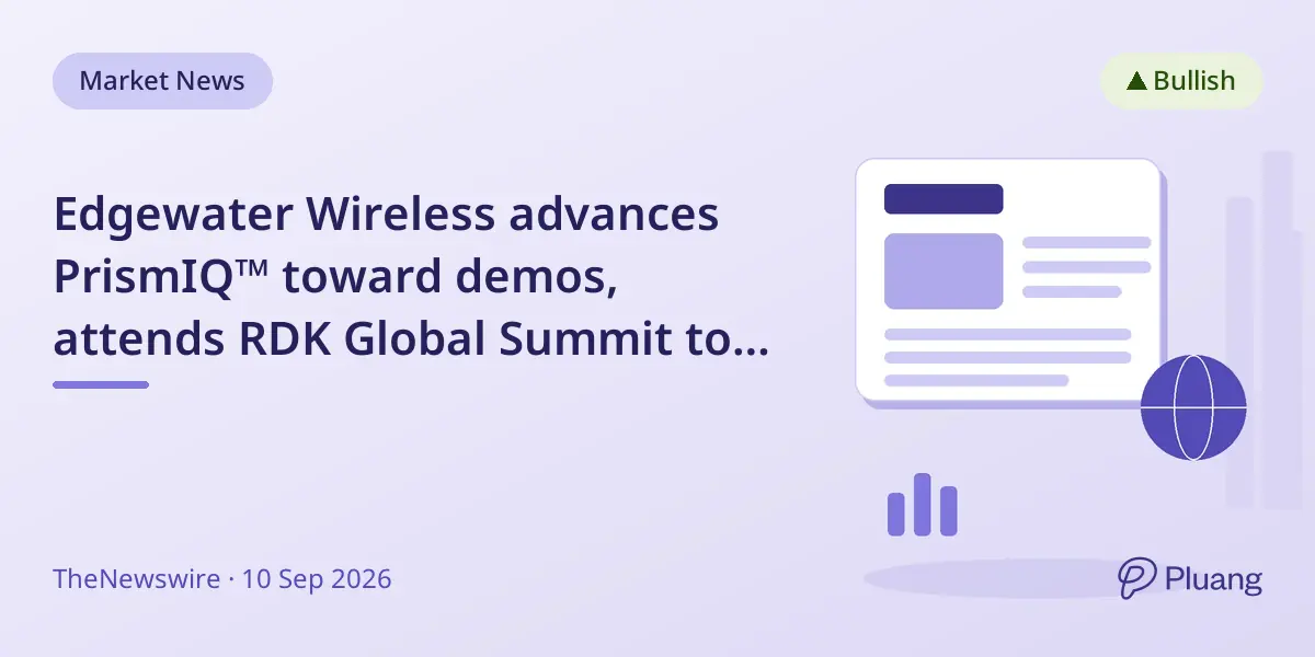 Edgewater Wireless advances PrismIQ™ toward demos, attends RDK Global Summit to engage global broadband leaders.