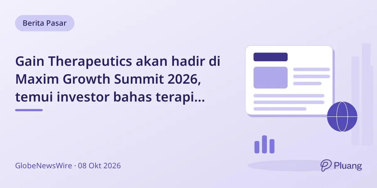 Gain Therapeutics akan hadir di Maxim Growth Summit 2026, temui investor bahas terapi allosterik baru.