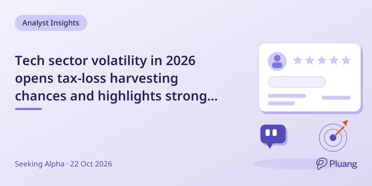 Tech sector volatility in 2026 opens tax-loss harvesting chances and highlights strong buy stocks.