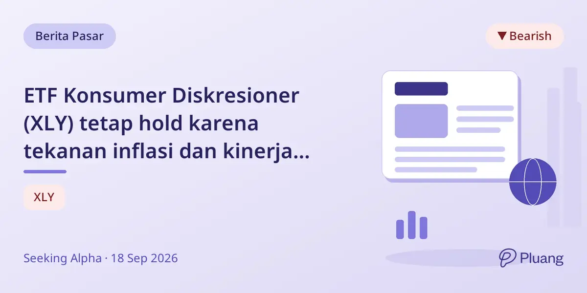 ETF Konsumer Diskresioner (XLY) tetap hold karena tekanan inflasi dan kinerja yang kurang baik.