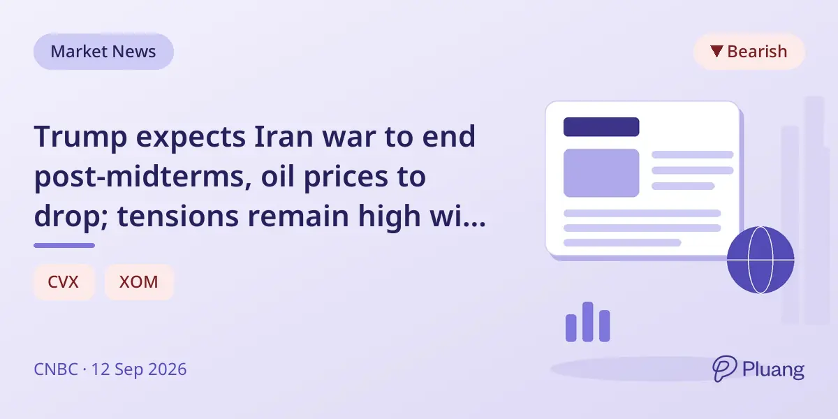Trump expects Iran war to end post-midterms, oil prices to drop; tensions remain high with attacks on Saudi pipeline.