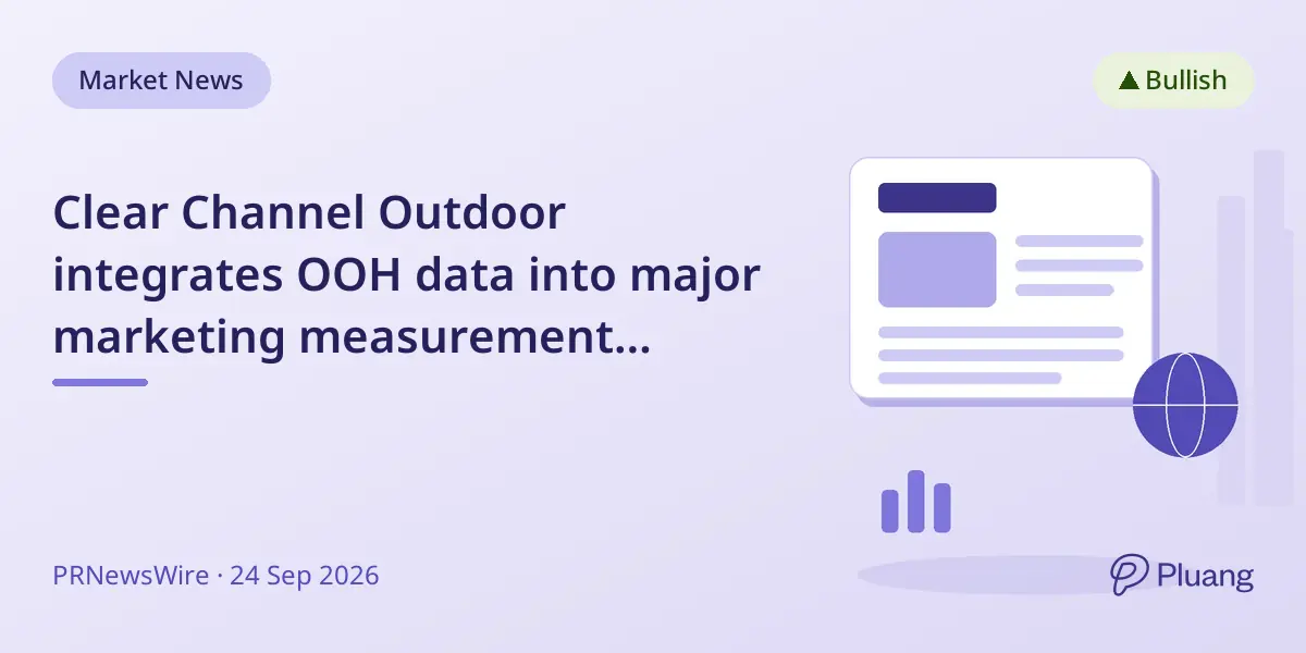 Clear Channel Outdoor integrates OOH data into major marketing measurement platforms for better ad insights.