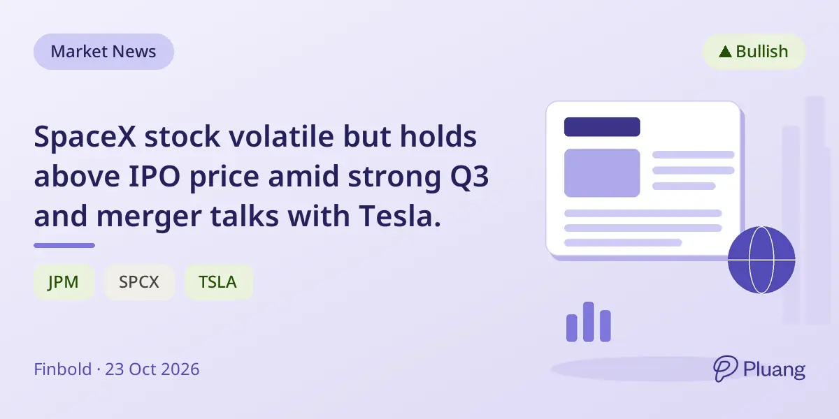 SpaceX stock volatile but holds above IPO price amid strong Q3 and merger talks with Tesla.