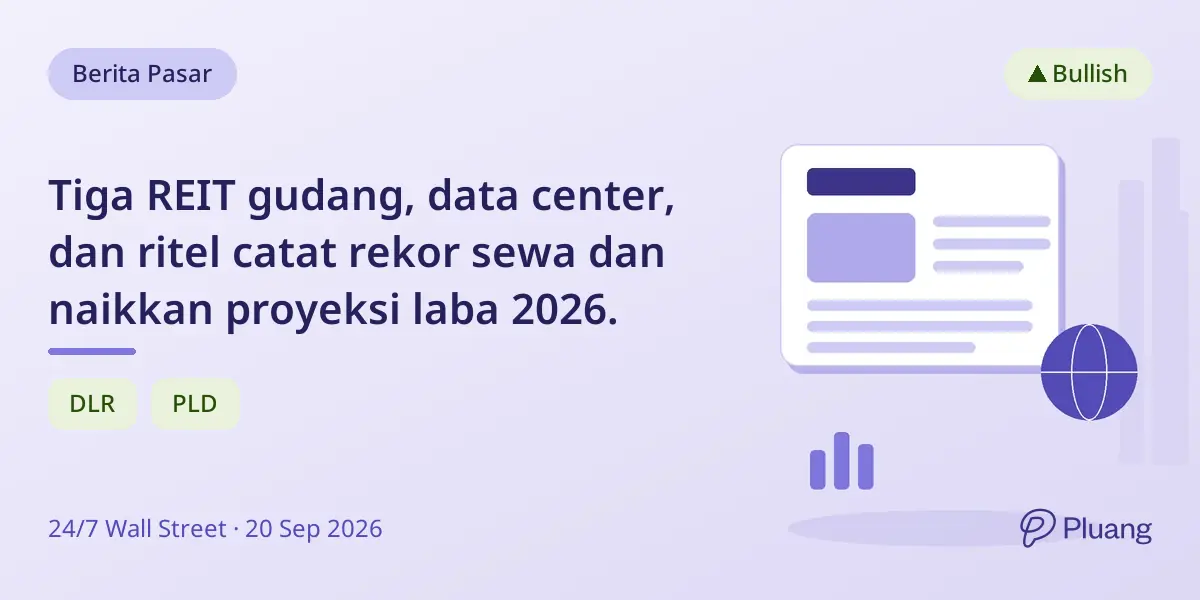 Tiga REIT gudang, data center, dan ritel catat rekor sewa dan naikkan proyeksi laba 2026.