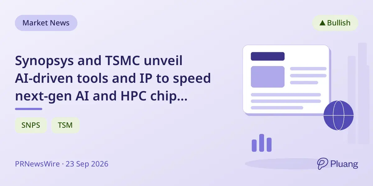 Synopsys and TSMC unveil AI-driven tools and IP to speed next-gen AI and HPC chip design.