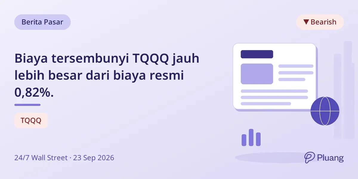 Biaya tersembunyi TQQQ jauh lebih besar dari biaya resmi 0,82%.