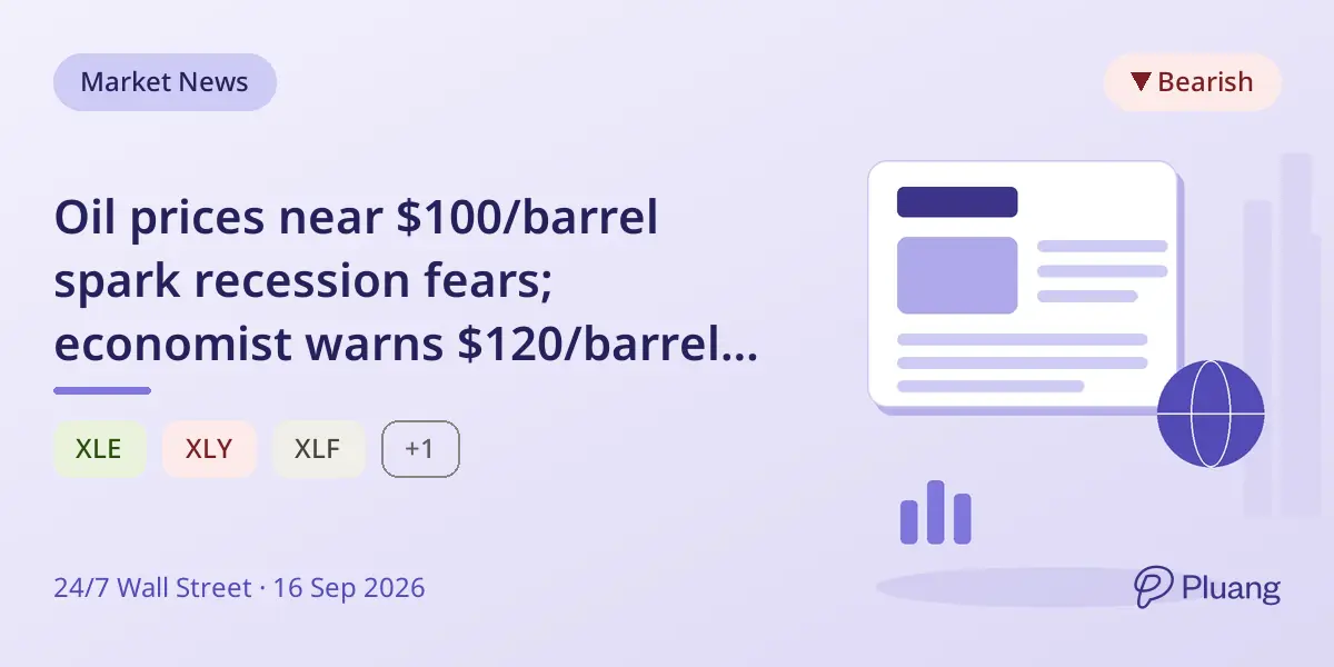 Oil prices near $100/barrel spark recession fears; economist warns $120/barrel could break US consumers.