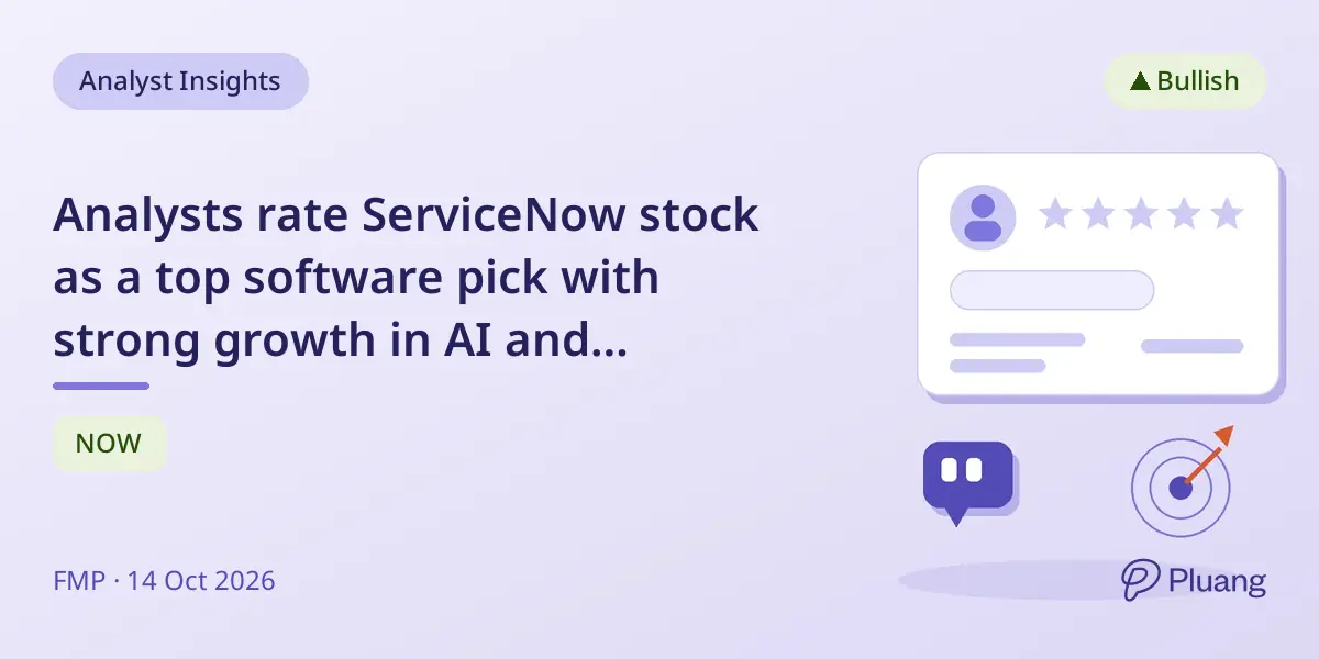Analysts rate ServiceNow stock as a top software pick with strong growth in AI and subscription revenue.
