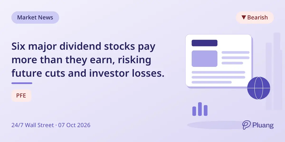 Six major dividend stocks pay more than they earn, risking future cuts and investor losses.