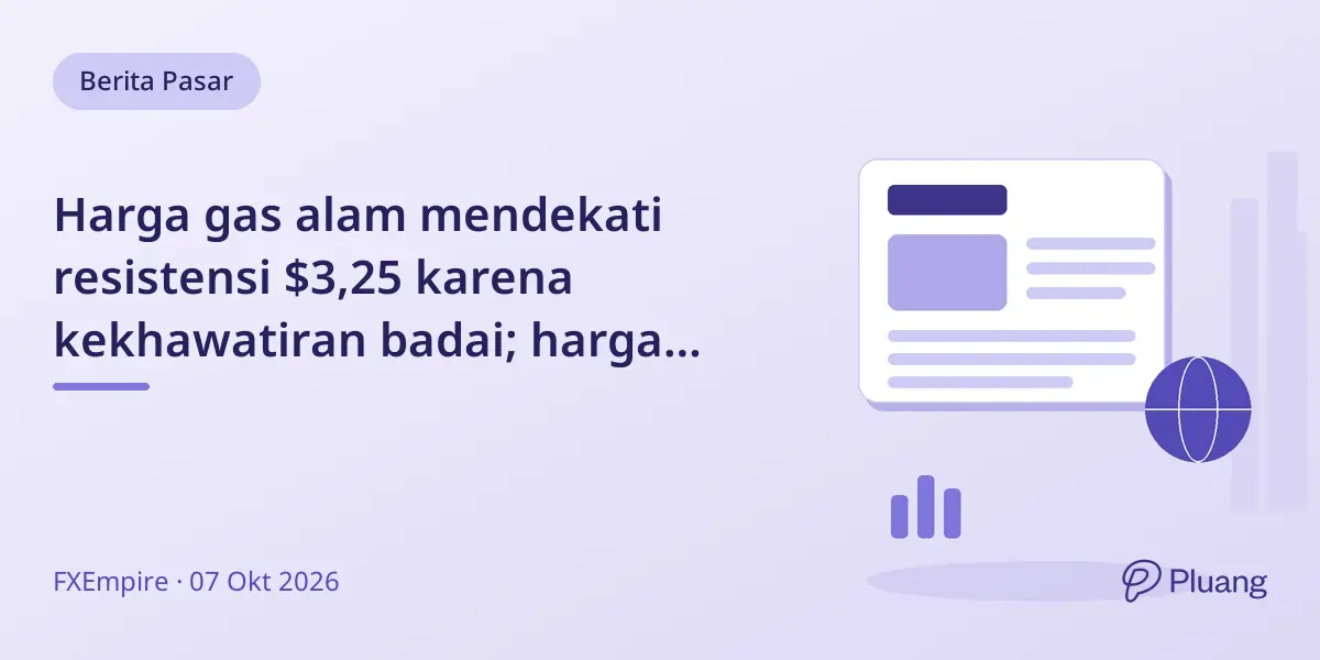 Harga gas alam mendekati resistensi $3,25 karena kekhawatiran badai; harga minyak turun akibat data persediaan campuran.