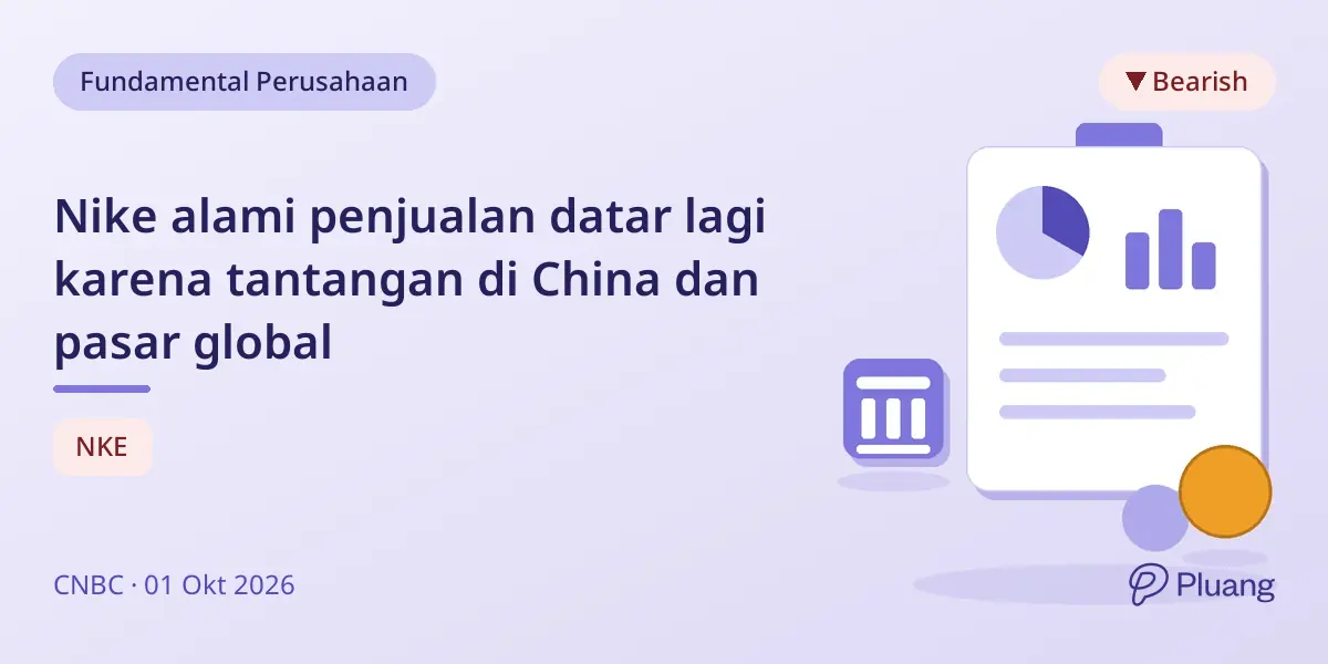 Nike alami penjualan datar lagi karena tantangan di China dan pasar global