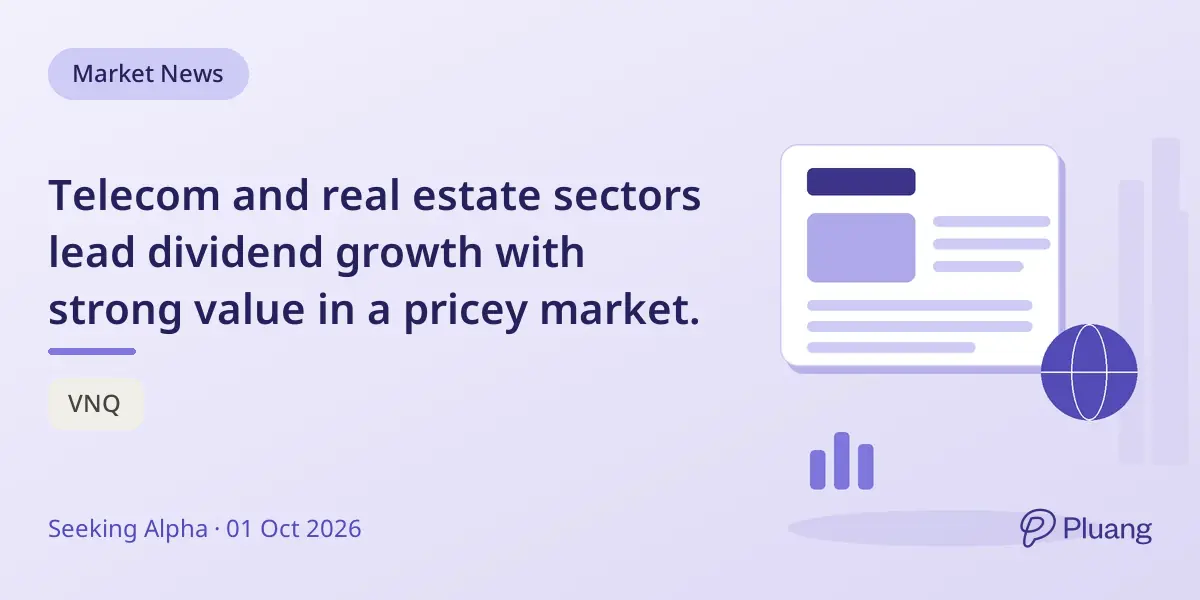 Telecom and real estate sectors lead dividend growth with strong value in a pricey market.