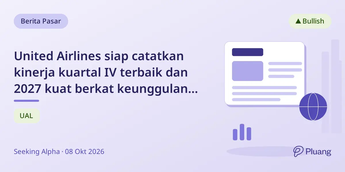 United Airlines siap catatkan kinerja kuartal IV terbaik dan 2027 kuat berkat keunggulan WiFi Starlink dan prospek minyak membaik