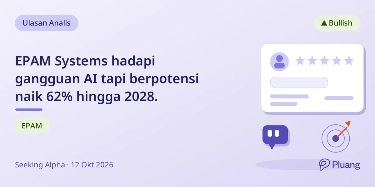 EPAM Systems hadapi gangguan AI tapi berpotensi naik 62% hingga 2028.