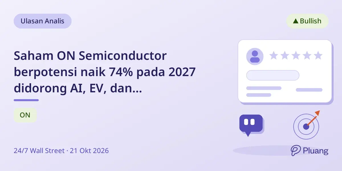 Saham ON Semiconductor berpotensi naik 74% pada 2027 didorong AI, EV, dan peningkatan margin.
