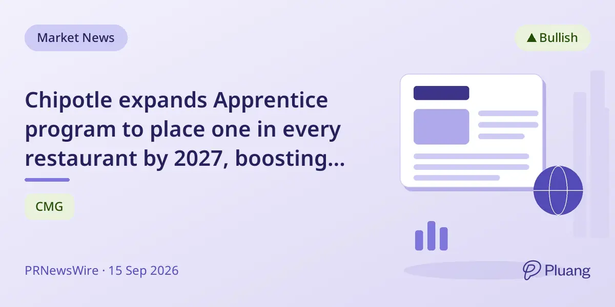 Chipotle expands Apprentice program to place one in every restaurant by 2027, boosting leadership from within.