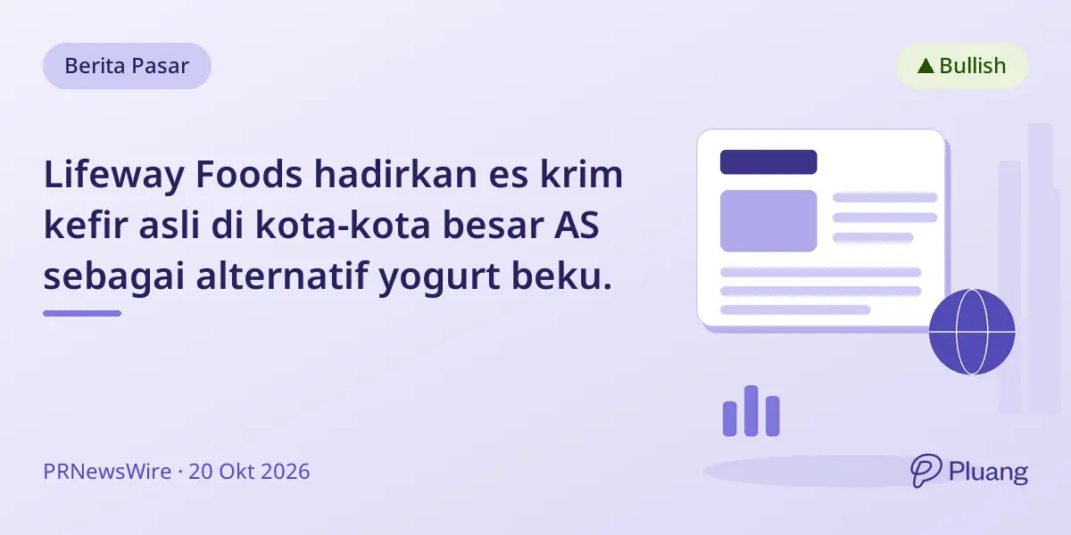 Lifeway Foods hadirkan es krim kefir asli di kota-kota besar AS sebagai alternatif yogurt beku.