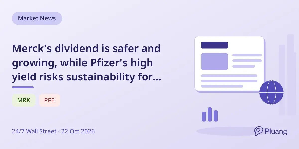 Merck's dividend is safer and growing, while Pfizer's high yield risks sustainability for retirees.