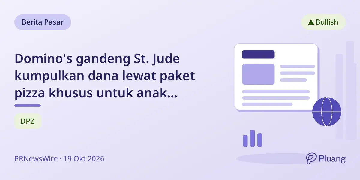 Domino's gandeng St. Jude kumpulkan dana lewat paket pizza khusus untuk anak penderita kanker.