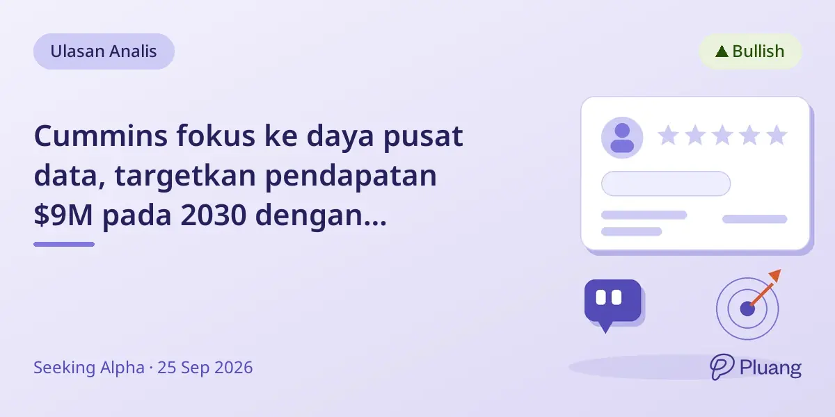 Cummins fokus ke daya pusat data, targetkan pendapatan $9M pada 2030 dengan pertumbuhan kuat dan energi nol emisi.