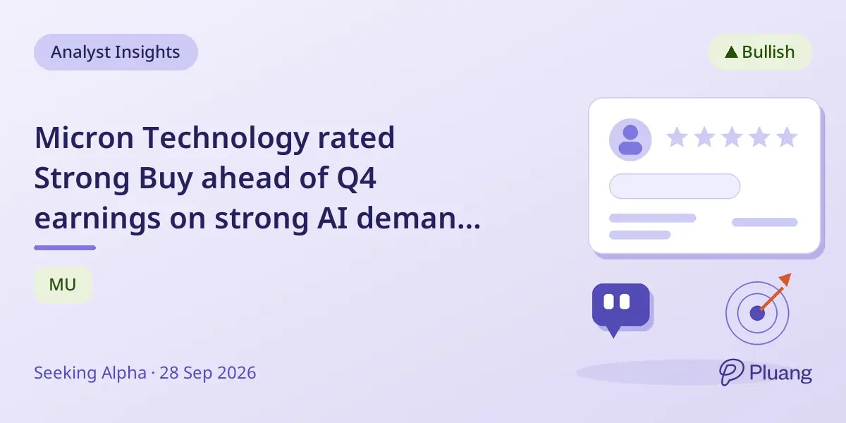 Micron Technology rated Strong Buy ahead of Q4 earnings on strong AI demand and supply constraints.