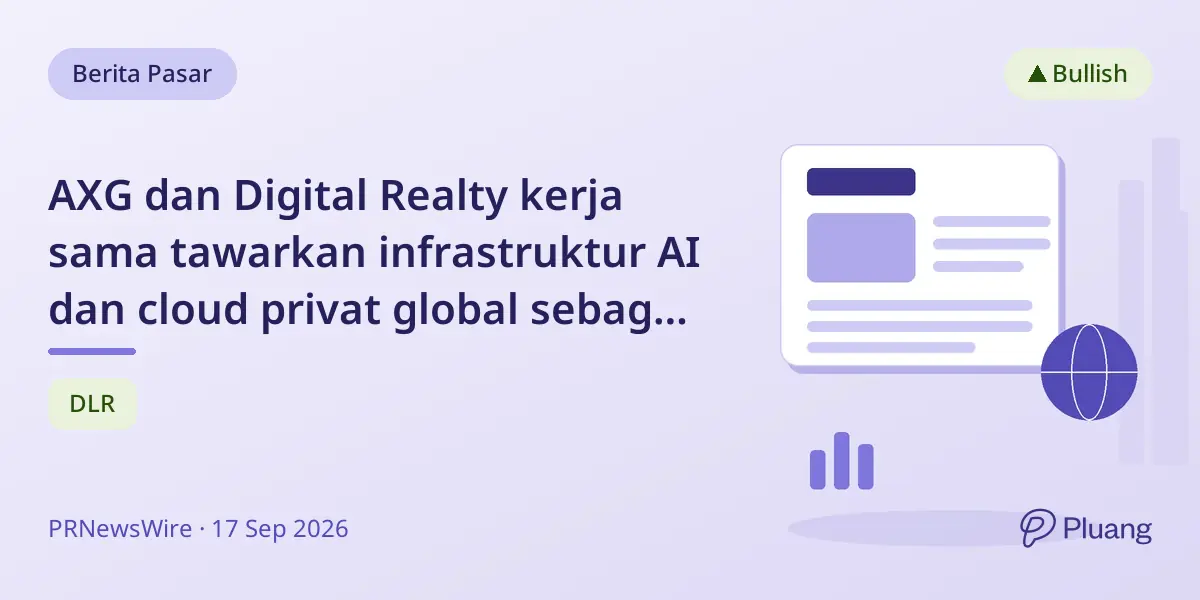 AXG dan Digital Realty kerja sama tawarkan infrastruktur AI dan cloud privat global sebagai layanan.