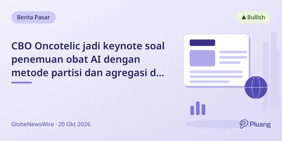 CBO Oncotelic jadi keynote soal penemuan obat AI dengan metode partisi dan agregasi di summit