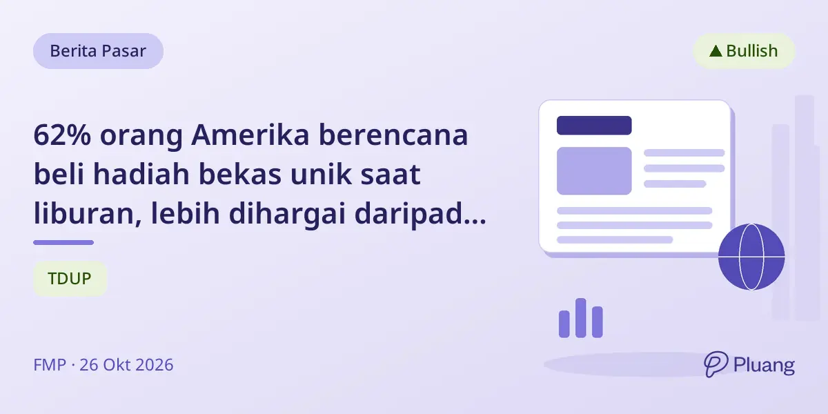 62% orang Amerika berencana beli hadiah bekas unik saat liburan, lebih dihargai daripada barang baru