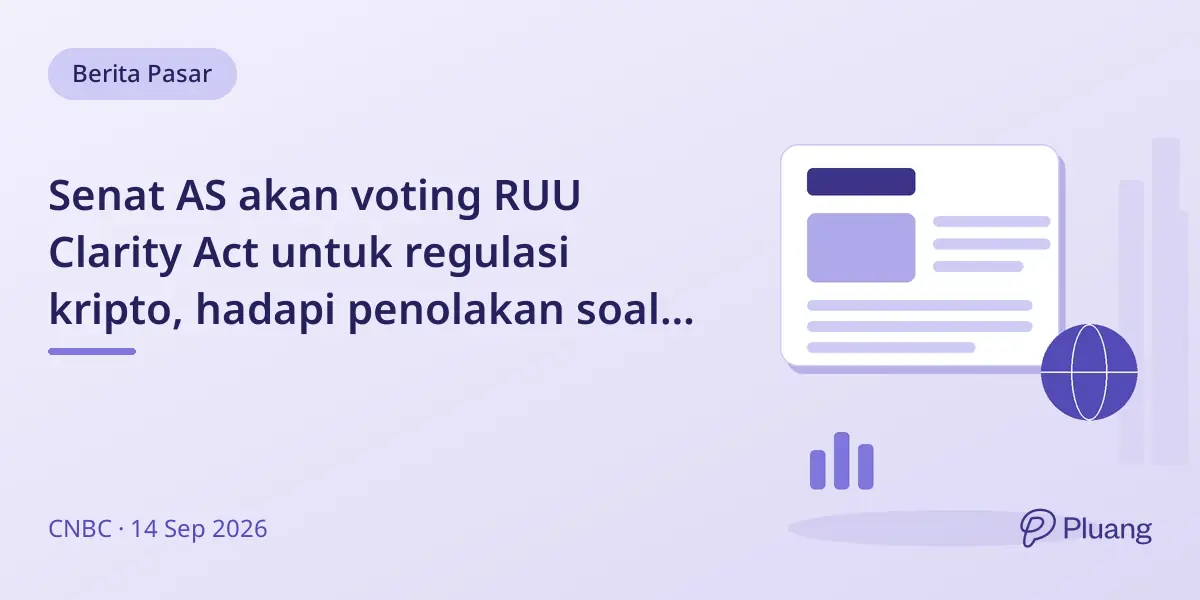 Senat AS akan voting RUU Clarity Act untuk regulasi kripto, hadapi penolakan soal etika dan stablecoin.