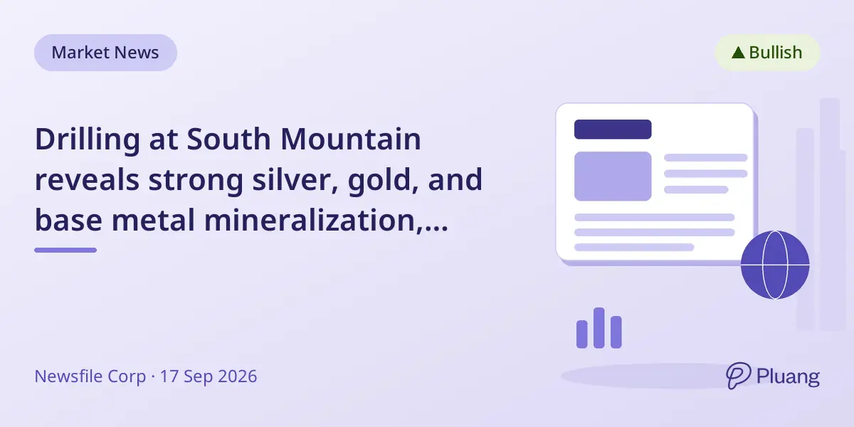Drilling at South Mountain reveals strong silver, gold, and base metal mineralization, expanding resource potential.