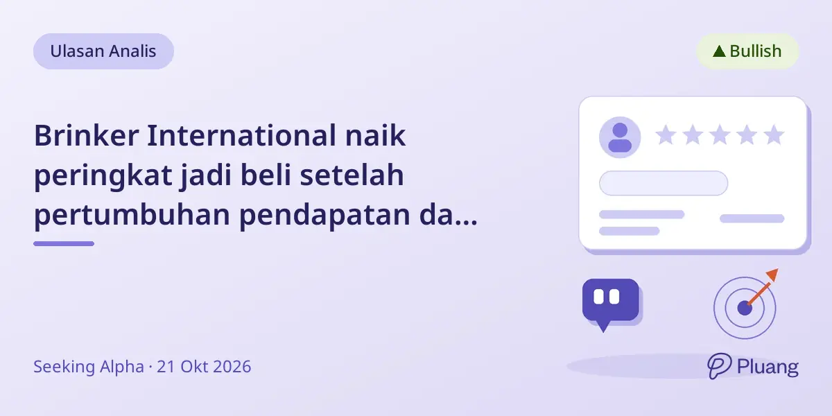 Brinker International naik peringkat jadi beli setelah pertumbuhan pendapatan dan pengurangan utang.