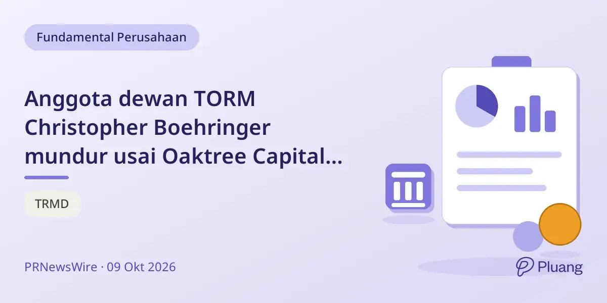 Anggota dewan TORM Christopher Boehringer mundur usai Oaktree Capital keluar dari kepemilikan.