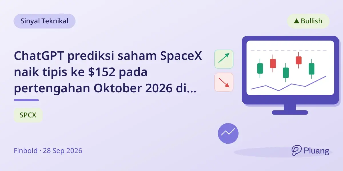 ChatGPT prediksi saham SpaceX naik tipis ke $152 pada pertengahan Oktober 2026 di tengah unlock saham dan permintaan NASDAQ-100.