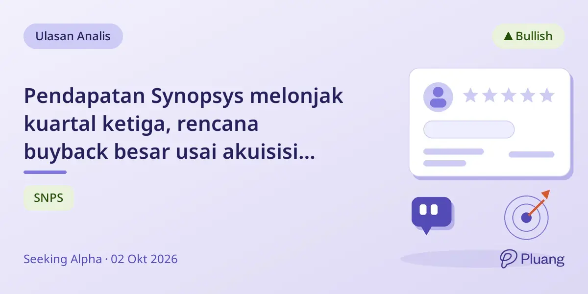 Pendapatan Synopsys melonjak kuartal ketiga, rencana buyback besar usai akuisisi Ansys.