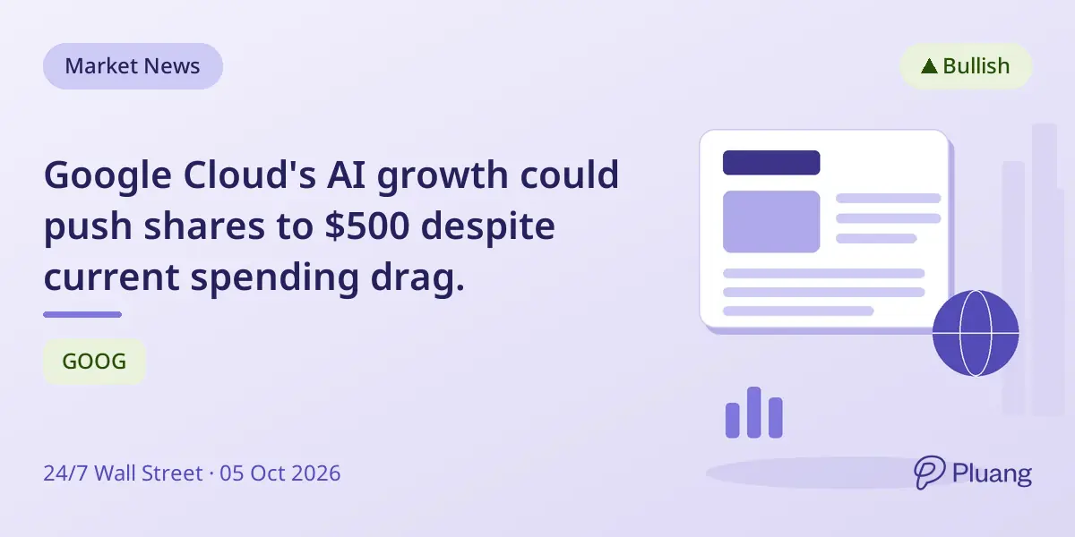 Google Cloud's AI growth could push shares to $500 despite current spending drag.